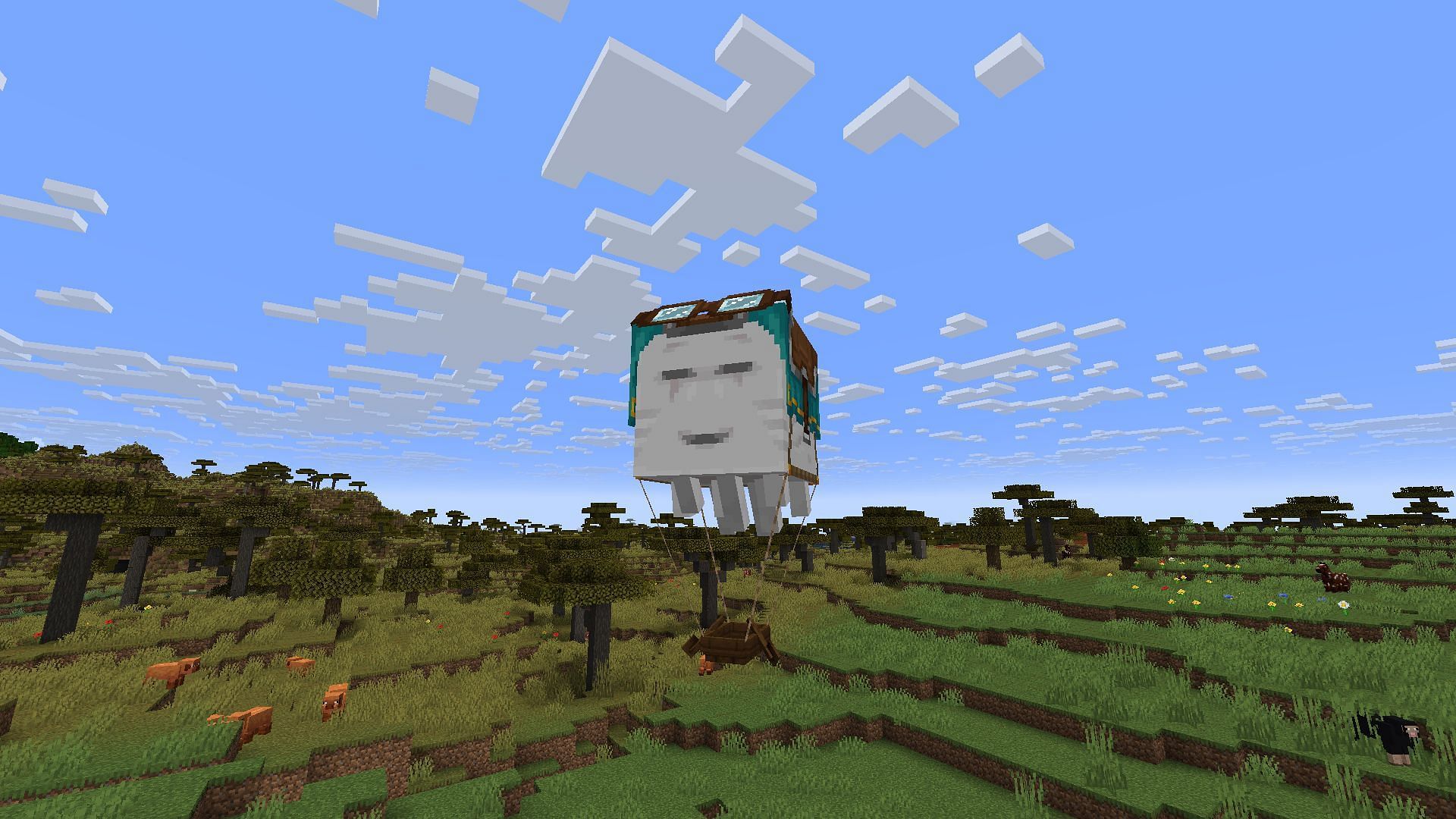 Happy ghasts are set to be one of the biggest features of the Minecraft summer game drop 2025 (Image via Sportskeeda Gaming || Mojang Studios)